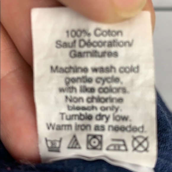 J. Crew blue sleeveless V neck top w/ fringe sz XS - Picture 7 of 7